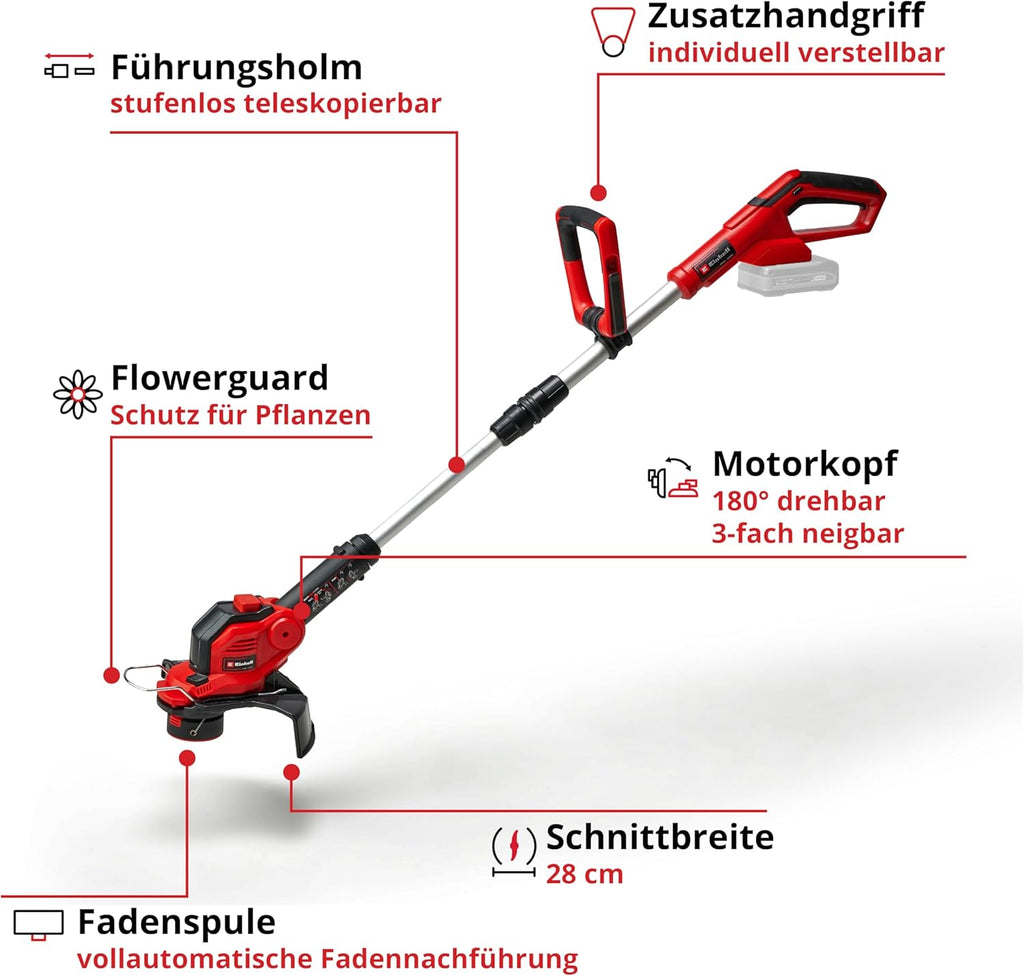 Einhell Accu grasmaaier GE-CM 36/36 Li Kit Power X-Change (36 V, 36 cm maaibreedte, tot 400 m², Brushless, 40L opvangzak, 25-75 mm maaihoogte, incl. 2x 4,0 Ah accu + 2x lader)