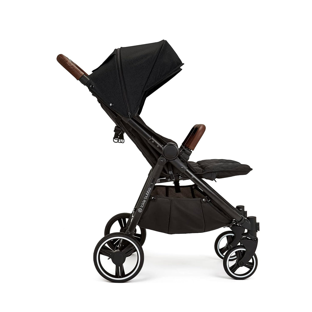 Venus Max Duo Buggy - geschikt vanaf de geboorte tot 15 kg (ongeveer 3 jaar), compacte, lichte, opvouwbare tweelingbuggy, inclusief regenhoes en voetenzak (Biscuit)