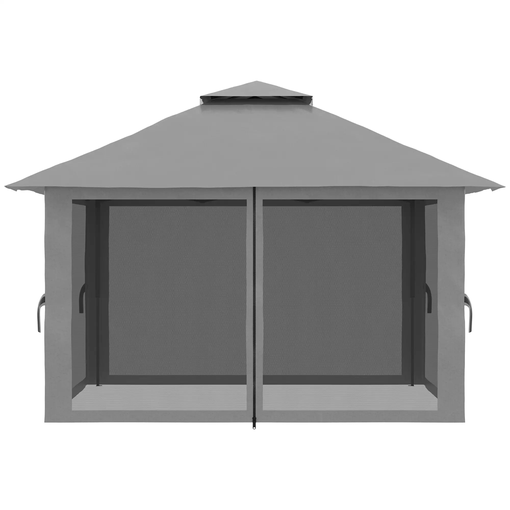 Outsunny Opvouwbare Partytent in hoogte verstelbaar UV50+ met Wieltjes