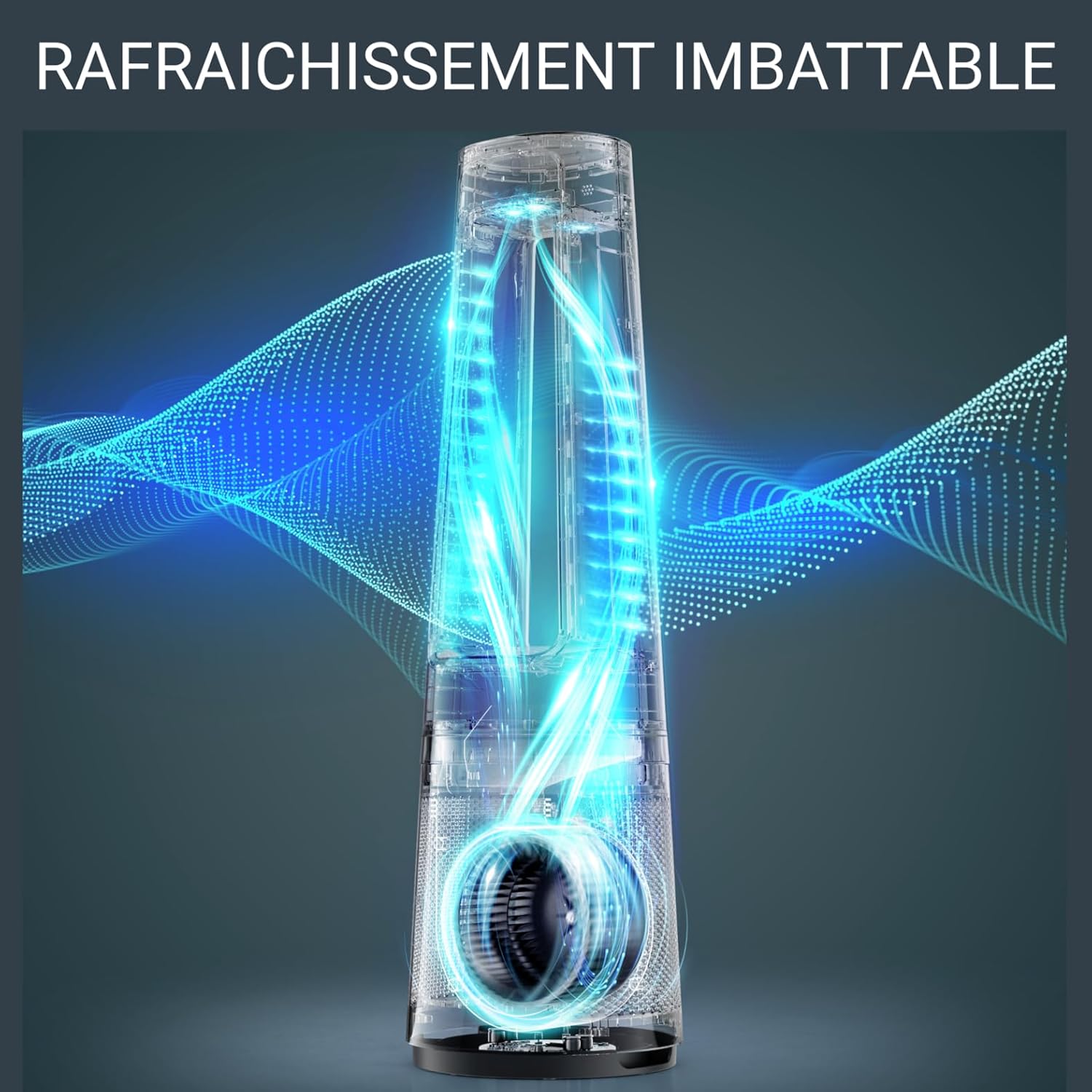 Rowenta QU5062 Eclipse 3-in-1 luchtreiniger | Heteluchtkachel | Ventilator | filtert 99,9% van de deeltjes | voor ruimtes tot 30 m2 | snelle verwarming tot 35°C | automatische dag- en nachtmodus | Zwart/Grijs