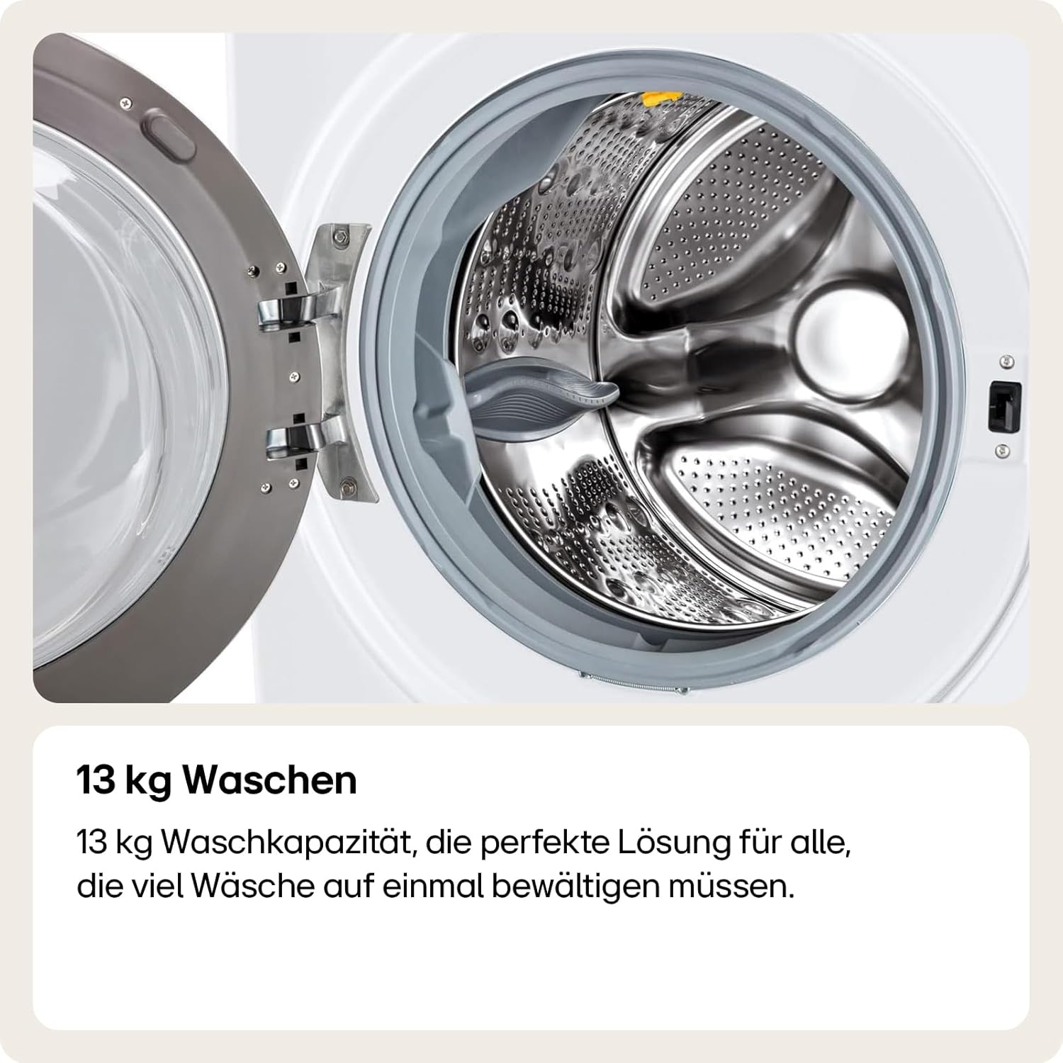 LG F4WV7080, Klasse A, Voorlader Wasmachine 8 kg, 1400 tpm, AI Direct Drive, Wi-Fi, Dieptereiniging met Stoom, Grote Capaciteit, TRIPLE A, Veiligheidsglas Buitendeur, 62 x 60 x 85 cm ꟷ Wit