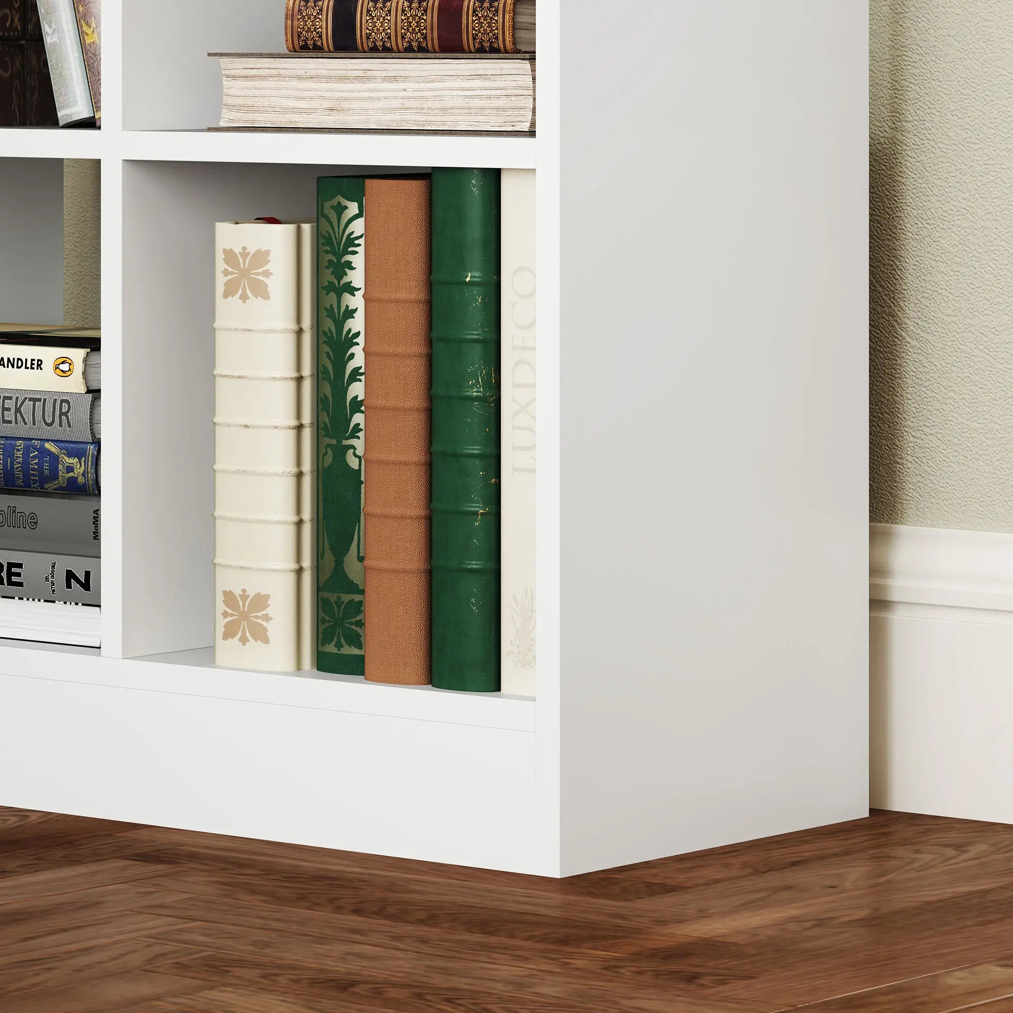 HOMCOM Boekenkast met lade veel opbergruimte Wit