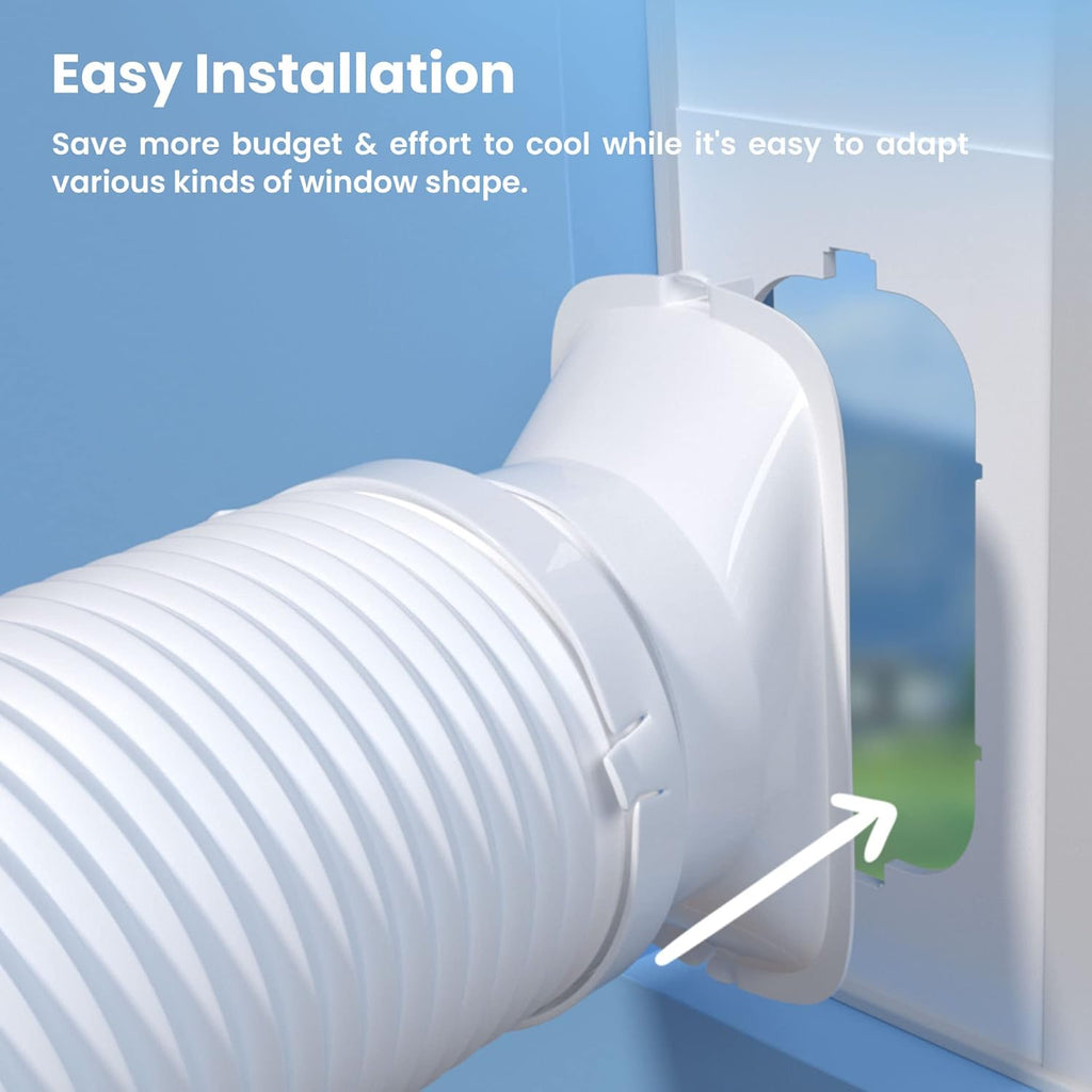 Comfee Mobiele Airconditioner MPD1-12CRN7, 12000 BTU 3,5 kW, Koelen&Ventileren&Ontvochtigen, Kamergrootte tot 117m³ (43㎡), Mobiele Airconditioner met Afvoerslang