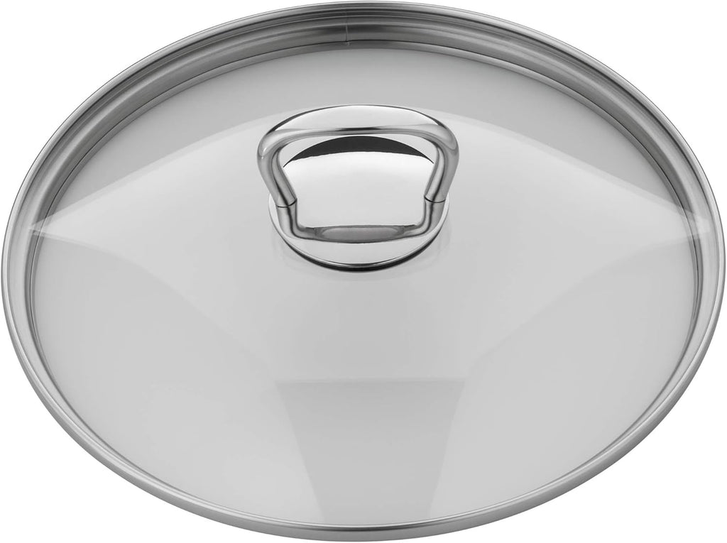 Silit Toskana pannenset inductiegeschikt 10-delig, kookpannenset met glazen deksel, inductiekookpannen, melkpan, stoompan, koekenpan, roestvrij staal deels mat, inductie pannen set ongecoat