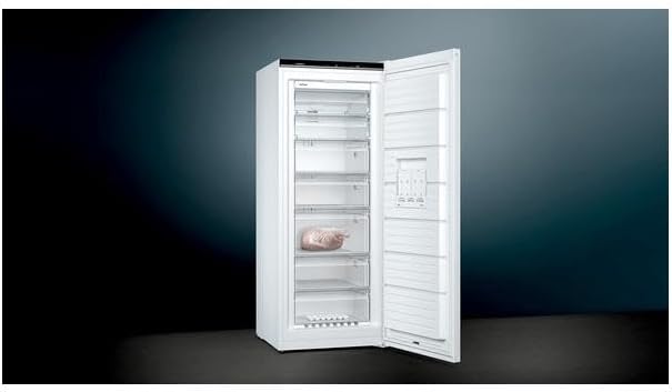 Siemens GS54NAWCV iQ500 vriezer, 176 x 70 cm, 327 L, noFrost nooit meer ontdooien, bigBox ruimte voor grote diepvriesproducten, varioZone flexibele glasplateaus en laden, wit