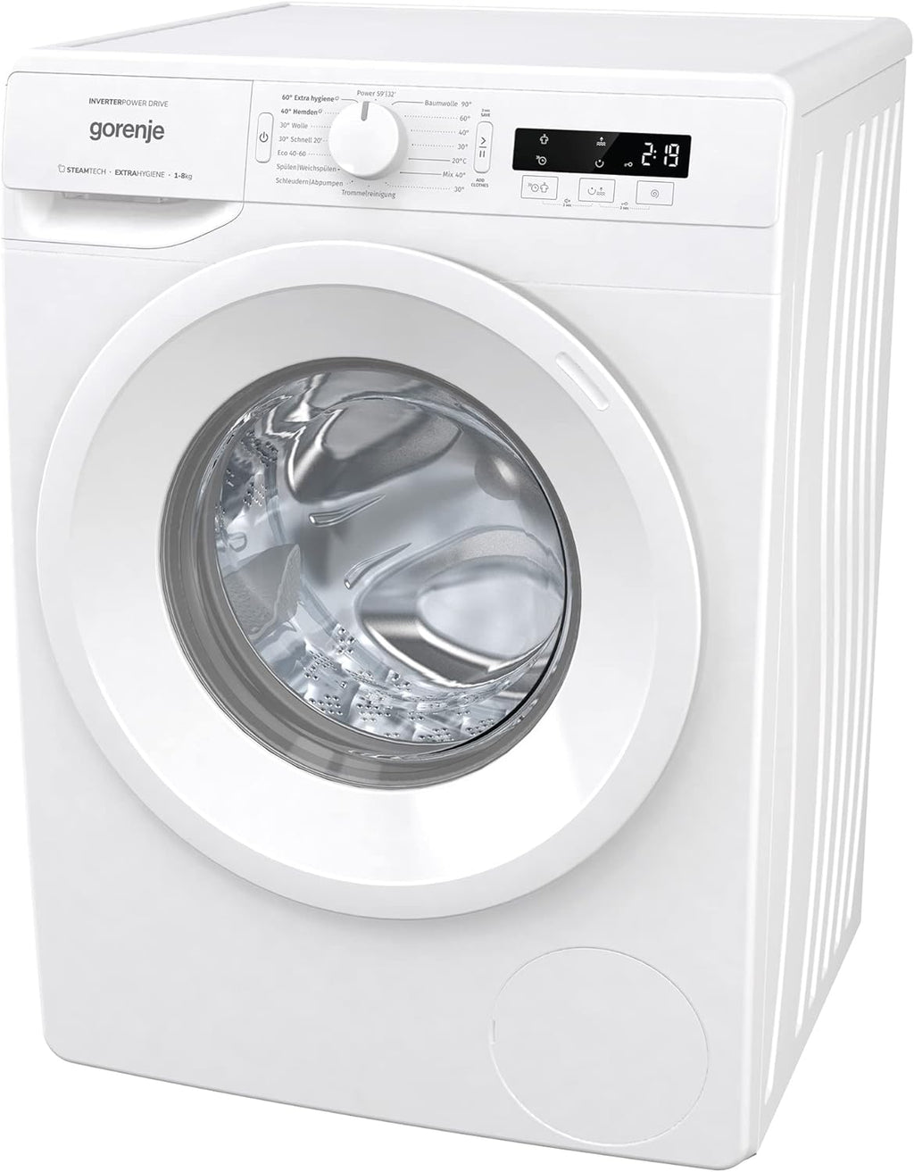 GORENJE WNPI84APS Wasmachine LED-display Inverter PowerDrive-motor AquaStop Stoomfunctie 16 programma's