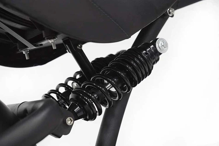 Mangosteen M1P elektrische chopper in bordeauxrood - 2000W borstelloze motor, 60 km/u topsnelheid