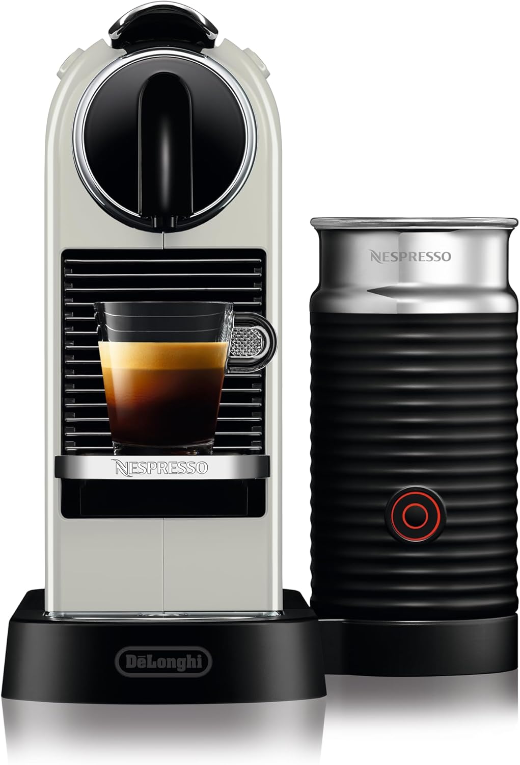 Nespresso De'Longhi EN267.BAE Citiz koffiezetapparaat met melkopschuimer, energiebesparende functie, 1710W, 1 liter, 37.2 x 21.8 x 27.7 cm, zwart