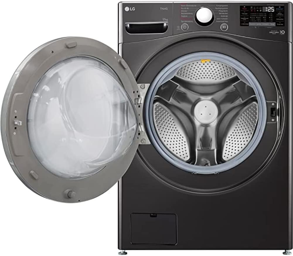 LG F4WV7080, Klasse A, Voorlader Wasmachine 8 kg, 1400 tpm, AI Direct Drive, Wi-Fi, Dieptereiniging met Stoom, Grote Capaciteit, TRIPLE A, Veiligheidsglas Buitendeur, 62 x 60 x 85 cm ꟷ Wit