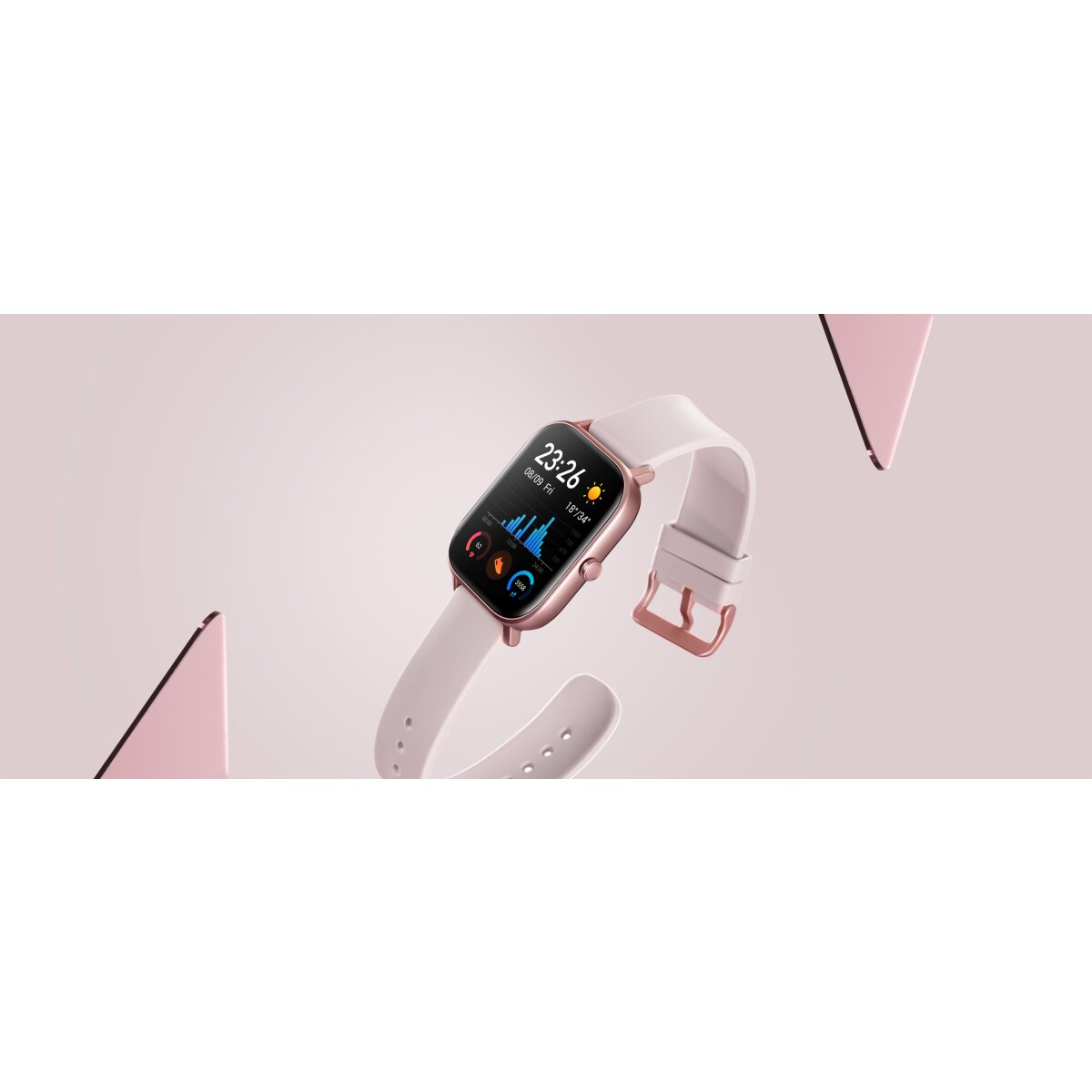AMAZFIT Smartwatch GTS, roze - B-keus zeer goed