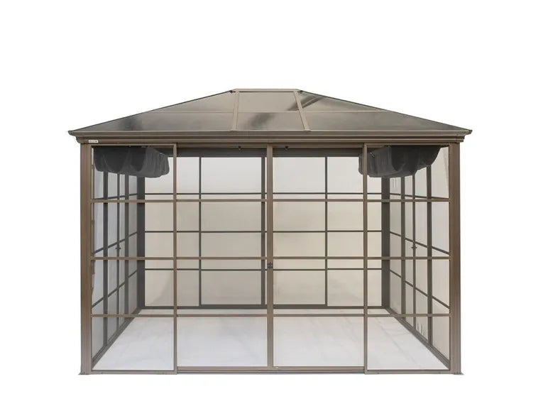 SOJAG Canada Paviljoen "Castel", van aluminium, incl. zonnedoek en insectenhor, brons
