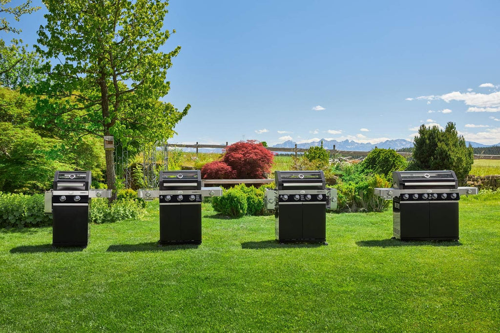 RÖSLE Elektrische BBQ-grill Portable Videro E2-P, draagbare tafelgrill met 2 branders, warmhoudrooster en deksel met glasplaat, gepoedercoat staal, zwart/zilver
