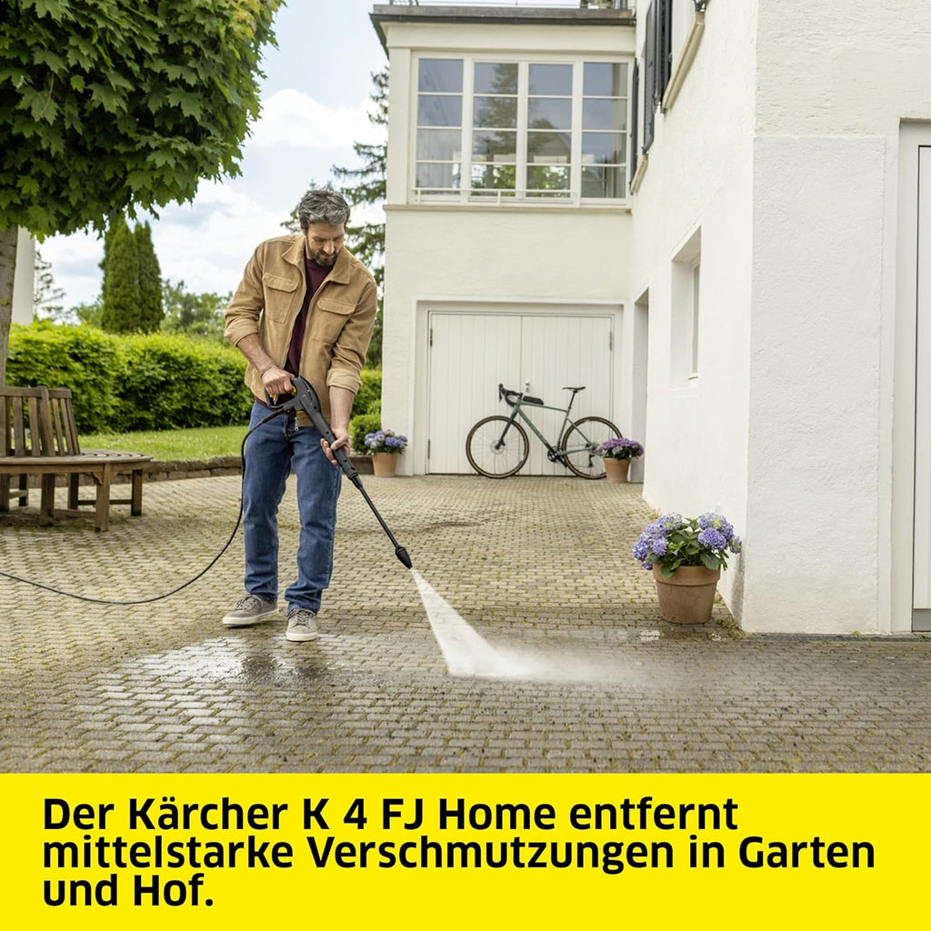 Kärcher hogedrukreiniger K 4 Power Control Flex Home, druk: max. 130 bar, wateropbrengst: 420 l/u, oppervlakteprestatie: 30 m²/u, waterfilter, gewicht: 11,5 kg, hogedrukpistool, vuilfrees, spuitlans, Home Kit
