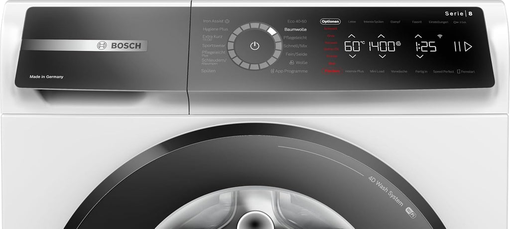 BOSCH WAN28127 Wasmachine Serie 4, voorlader met 8kg inhoud, 1400 tpm, Iron Assist, Active Water Plus, EcoSilence Drive, Speed Perfect, Wit, 60cm