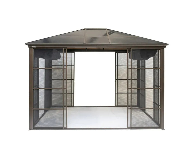 SOJAG Canada Paviljoen "Castel", van aluminium, incl. zonnedoek en insectenhor, brons