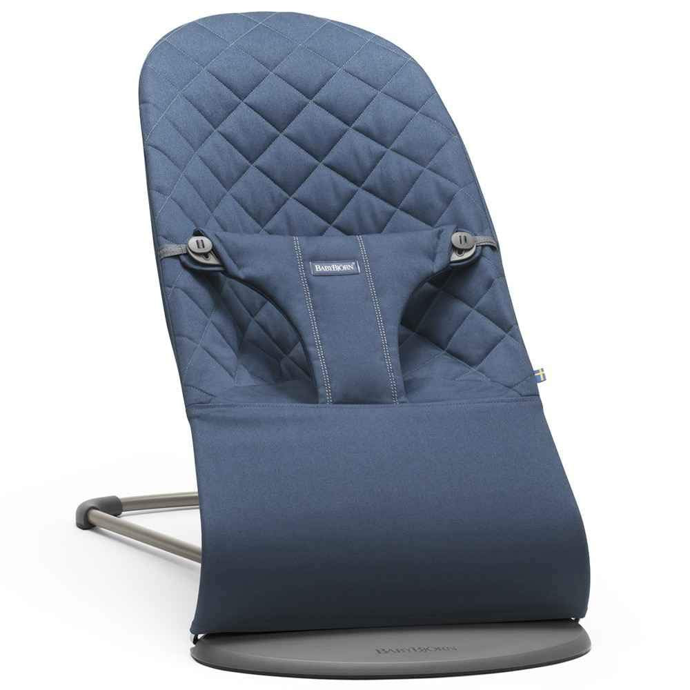 BabyBjörn Babywippe Bliss, geweven, blossom-quilting, zandgrijs