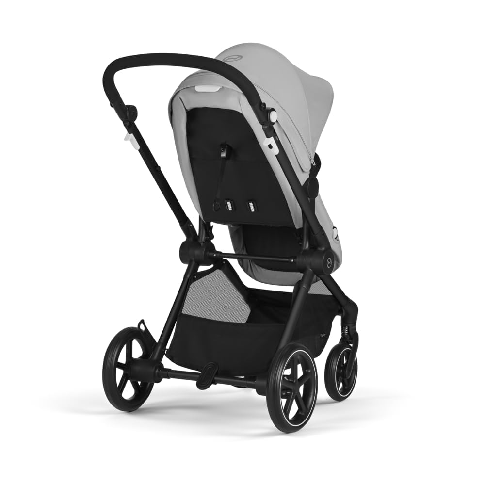 CYBEX Gold Kinderwagen EOS Lux 2-in-1 met Aton B2 i-Size autostoel en autostoeladapters, reissysteem, vanaf de geboorte tot 22 kg (ca. 4 jaar), Moon Black (Zwart)