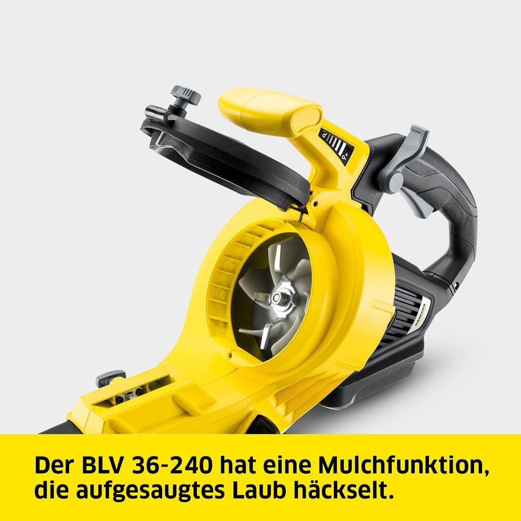 Kärcher 18 V accu bladblazer en -zuiger BLV 18-200 Battery Set, incl. 18 V/2,5 Ah accu en snellader, met mulchfunctie, luchtsnelheid: 200 km/u, opvangzak volume: 45 l, gewicht: 3,5 kg