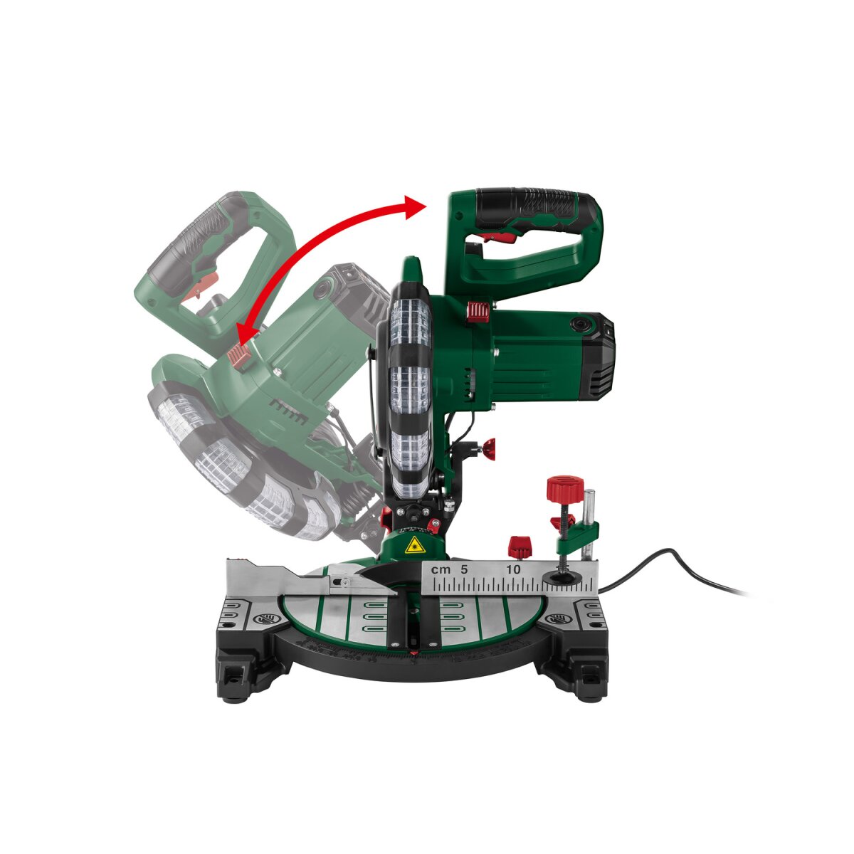 PARKSIDE® Afkort- en verstekzaag »PKS 1500 C4«, 1500 W, met laser - B-keus, zo goed als nieuw