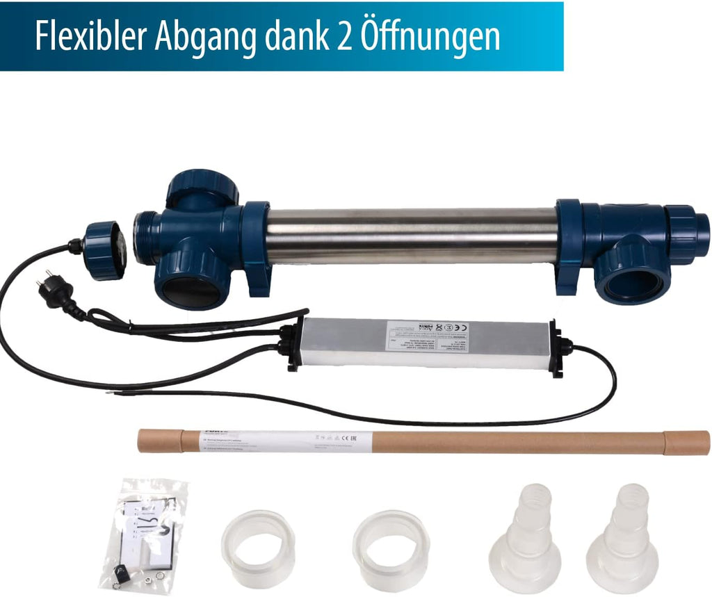 AquaForte filter-/vijverpomp DM-22.000 Vario S, 70-200W, opvoerhoogte 7,5m, regelbaar met externe controller. Ideaal als vijverpomp of als beekloop-/watervalpomp.
