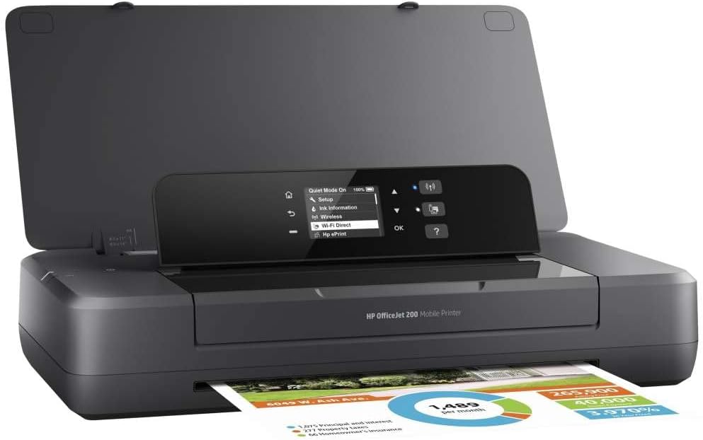 HP OfficeJet 200 Mobiele Inkjetprinter (A4, printer, wifi, HP ePrint, Airprint, USB, 4800 x 1200 dpi) zwart