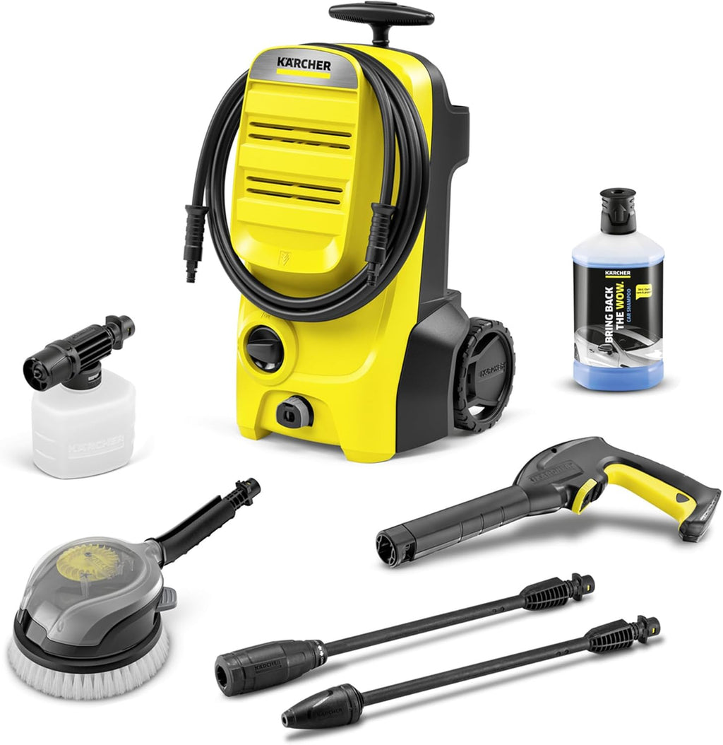 Kärcher hogedrukreiniger K 4 Power Control Flex Home, druk: max. 130 bar, wateropbrengst: 420 l/u, oppervlakteprestatie: 30 m²/u, waterfilter, gewicht: 11,5 kg, hogedrukpistool, vuilfrees, spuitlans, Home Kit