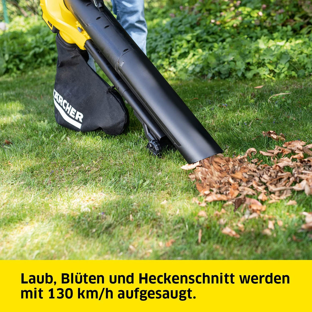 Kärcher 18 V accu bladblazer en -zuiger BLV 18-200 Battery Set, incl. 18 V/2,5 Ah accu en snellader, met mulchfunctie, luchtsnelheid: 200 km/u, opvangzak volume: 45 l, gewicht: 3,5 kg