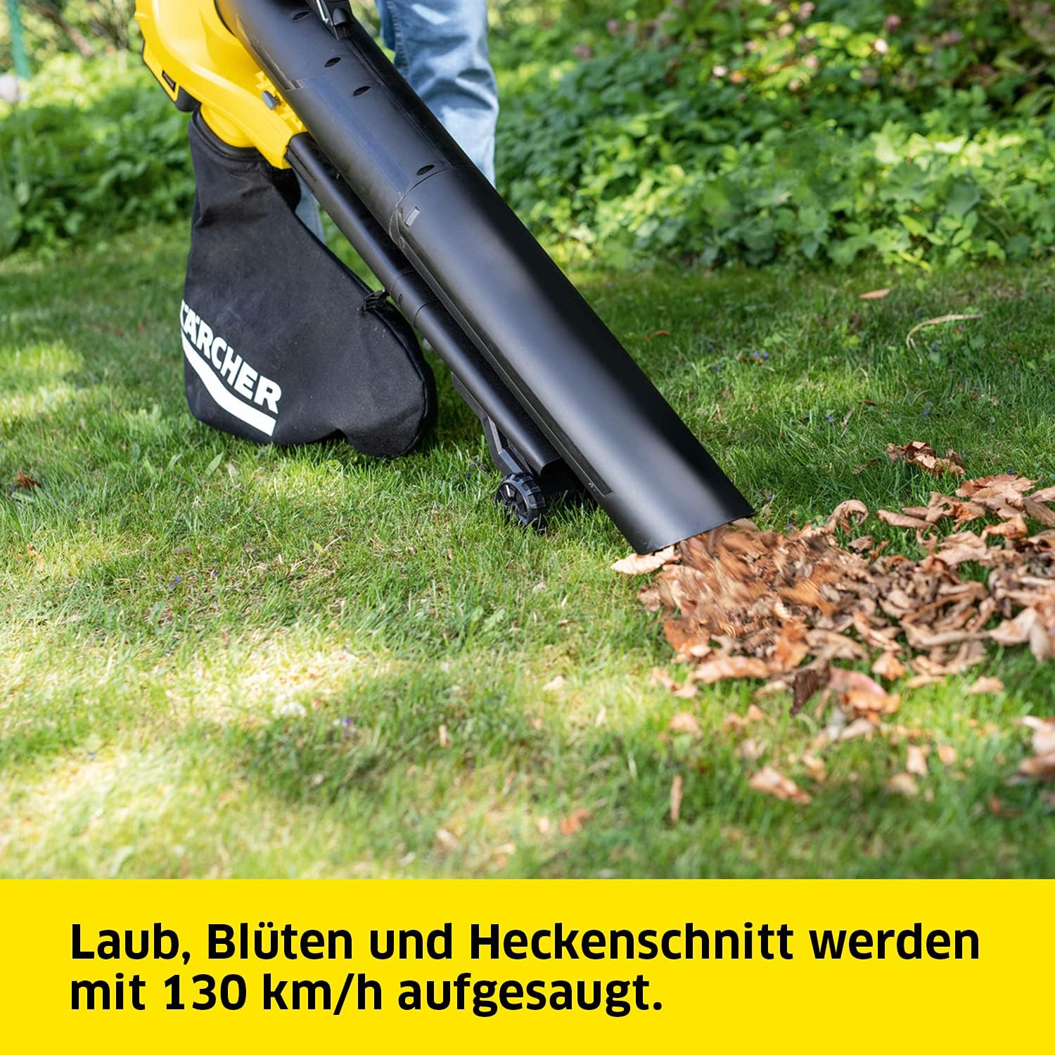 Kärcher 18 V accu bladblazer en -zuiger BLV 18-200 Battery Set, incl. 18 V/2,5 Ah accu en snellader, met mulchfunctie, luchtsnelheid: 200 km/u, opvangzak volume: 45 l, gewicht: 3,5 kg