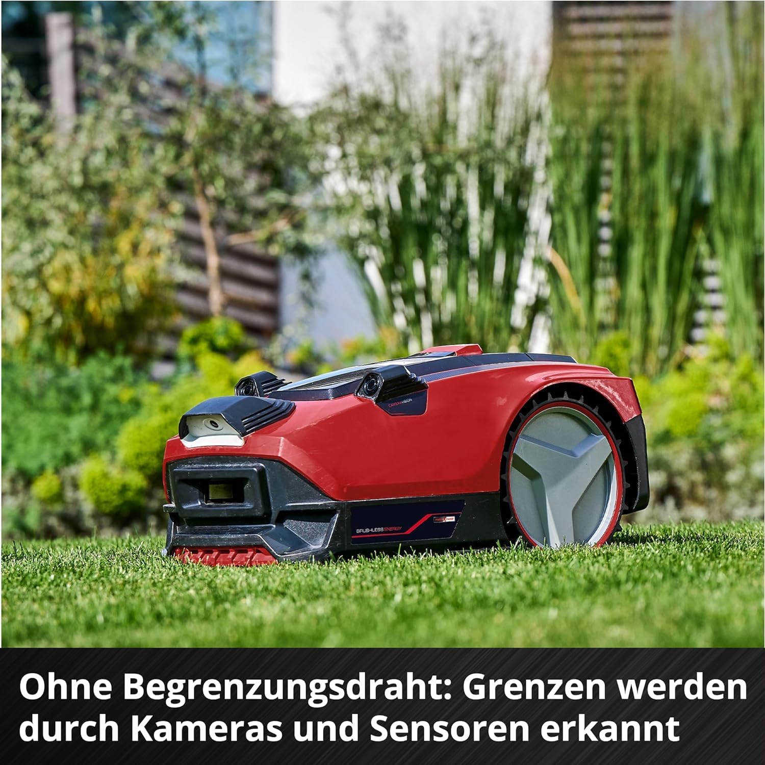 Einhell robotmaaier FREELEXO CAM 500 Power X-Change (18 V, camera vervangt begrenzingsdraad, voor 500 m, borstelloos, tot 25% helling, maaibreedte 18 cm, incl. 3,0 Ah accu, 5 m magneetband)