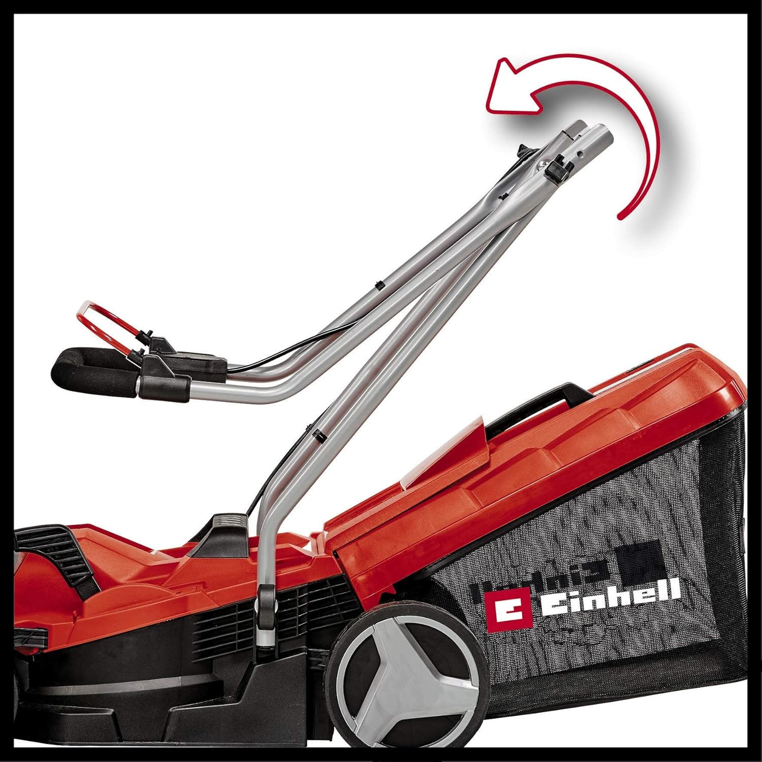 Einhell Accu-grasmaaier GE-CM 18/33 Li Kit Power X-Change (18 V, 33 cm maaibreedte, tot 200 m², borstelloos, 30L opvangzak, 25-65 mm maaihoogte, incl. 4,0 Ah accu + oplader)