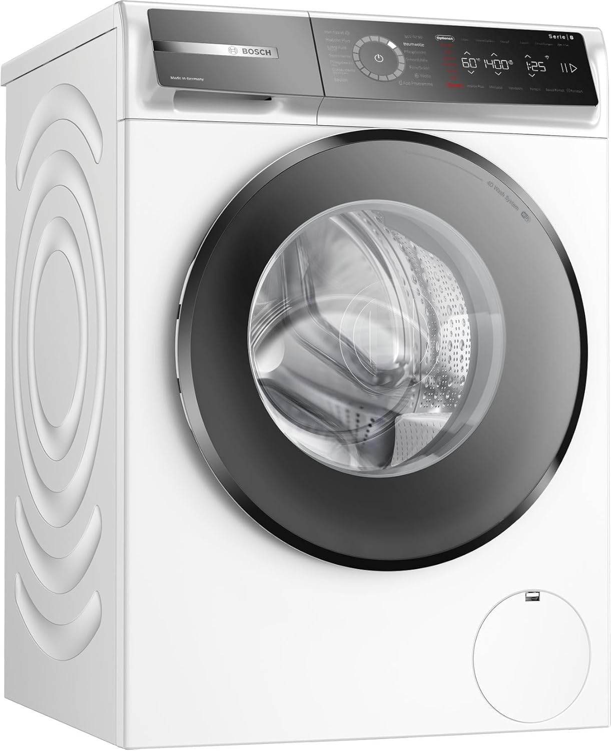 BOSCH WAN28127 Wasmachine Serie 4, voorlader met 8kg inhoud, 1400 tpm, Iron Assist, Active Water Plus, EcoSilence Drive, Speed Perfect, Wit, 60cm