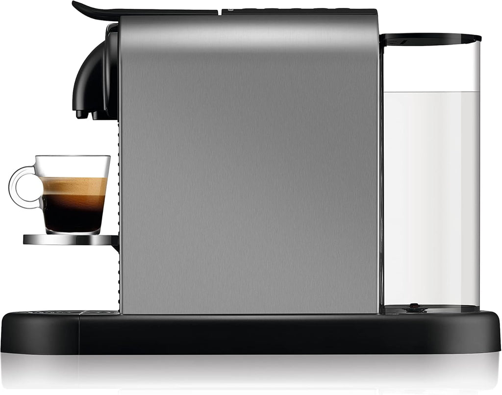 Nespresso De'Longhi EN267.BAE Citiz koffiezetapparaat met melkopschuimer, energiebesparende functie, 1710W, 1 liter, 37.2 x 21.8 x 27.7 cm, zwart