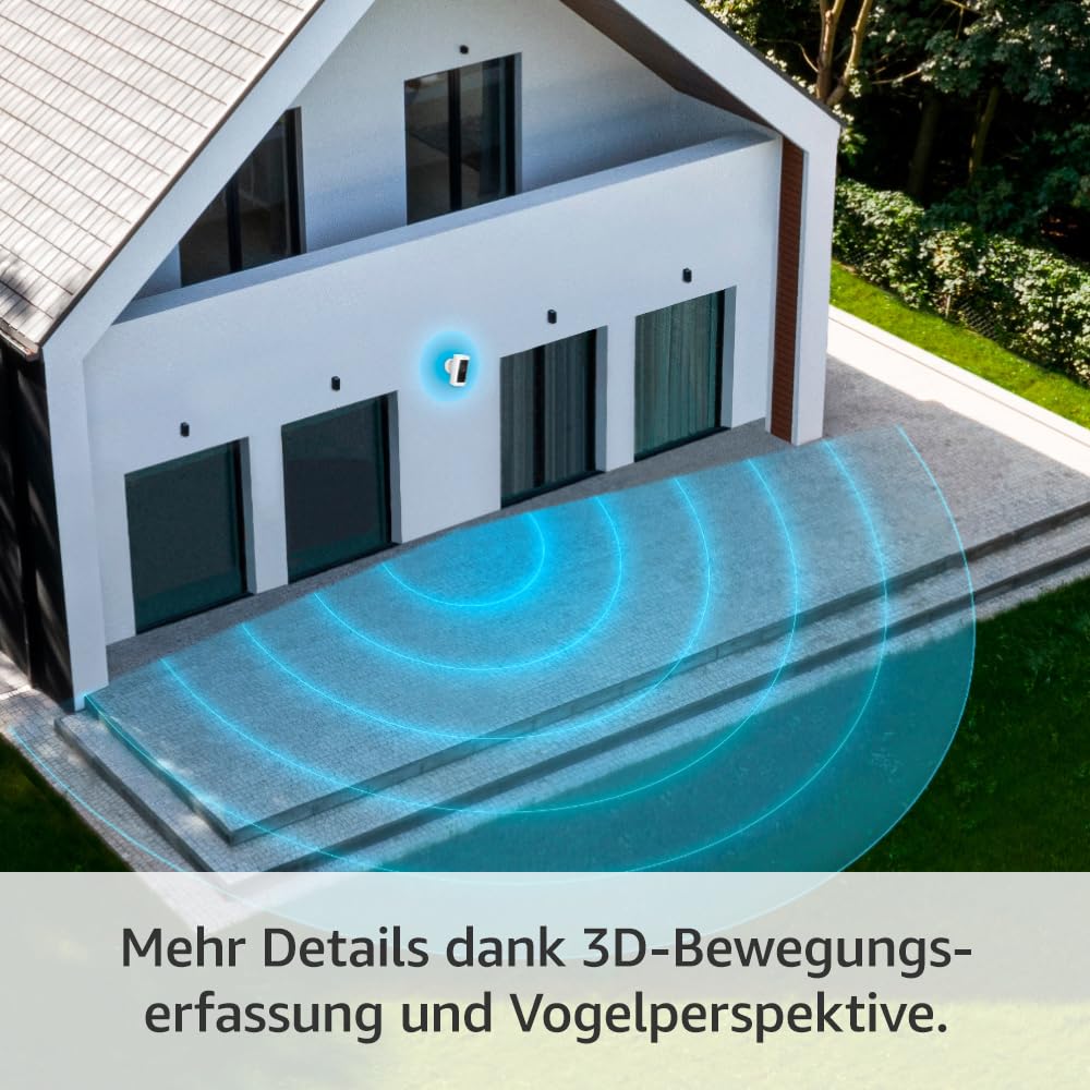 Ring Buitencamera Pro Solar (Stick Up Cam Pro) | Buitenbeveiligingscamera op zonne-energie met 1080p-HDR-video, wifi, 3D-bewegingsdetectie, compatibel met Alexa | 2 beveiligingscamera's