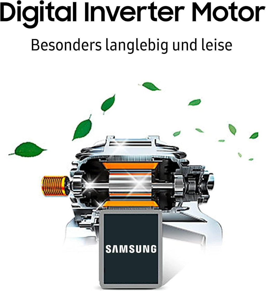 Samsung Koel-vriescombinatie, Koelkast met vriesvak, 203 cm, 390 l totaal volume, 114 l vriesgedeelte, AI Energy Mode, flessenrek, Premium Black Steel, RL38C602CB1/EG