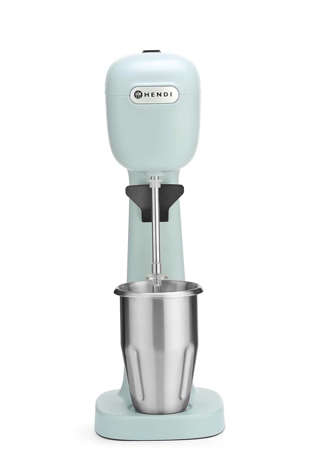HENDI Melkshake Maker, Incl. 2 mengbekers (roestvrij staal en polycarbonaat) en 4 verwisselbare roerwerken, Drinkmixer, Frappés, Drankmixer, 230V/400W, 170x196x(H)490mm, Karamel