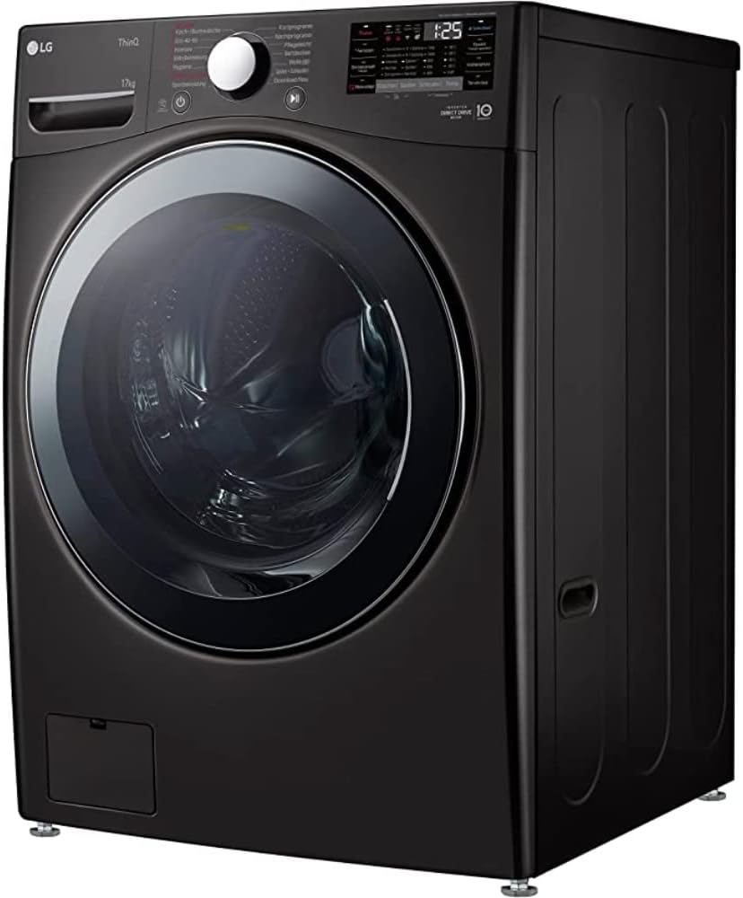 LG F4WV7080, Klasse A, Voorlader Wasmachine 8 kg, 1400 tpm, AI Direct Drive, Wi-Fi, Dieptereiniging met Stoom, Grote Capaciteit, TRIPLE A, Veiligheidsglas Buitendeur, 62 x 60 x 85 cm ꟷ Wit