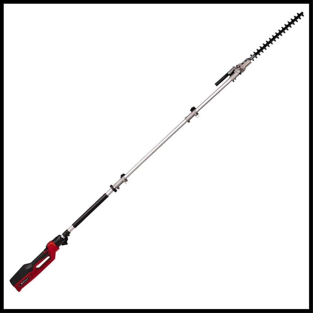 Einhell elektrische stokheggenschaar/-zaag GC-HC 90/2046 T (900 W, 41,2 cm snijlengte heggenschaar, 18 cm snijlengte kettingzaag, tot 2,60 m steel)