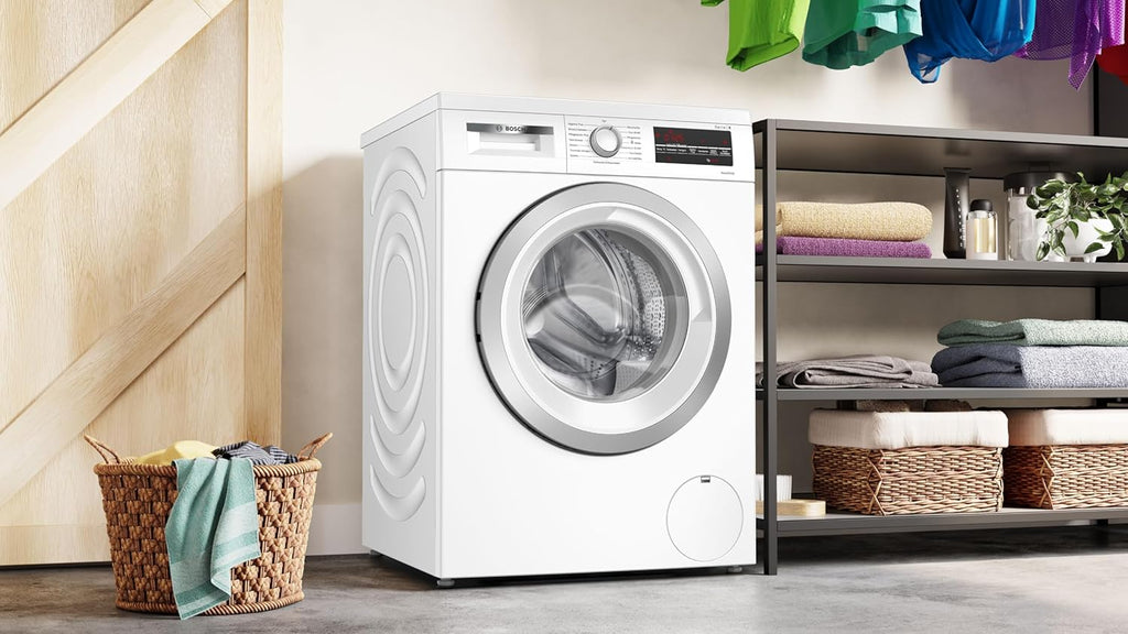BOSCH WAN28127 Wasmachine Serie 4, voorlader met 8kg inhoud, 1400 tpm, Iron Assist, Active Water Plus, EcoSilence Drive, Speed Perfect, Wit, 60cm