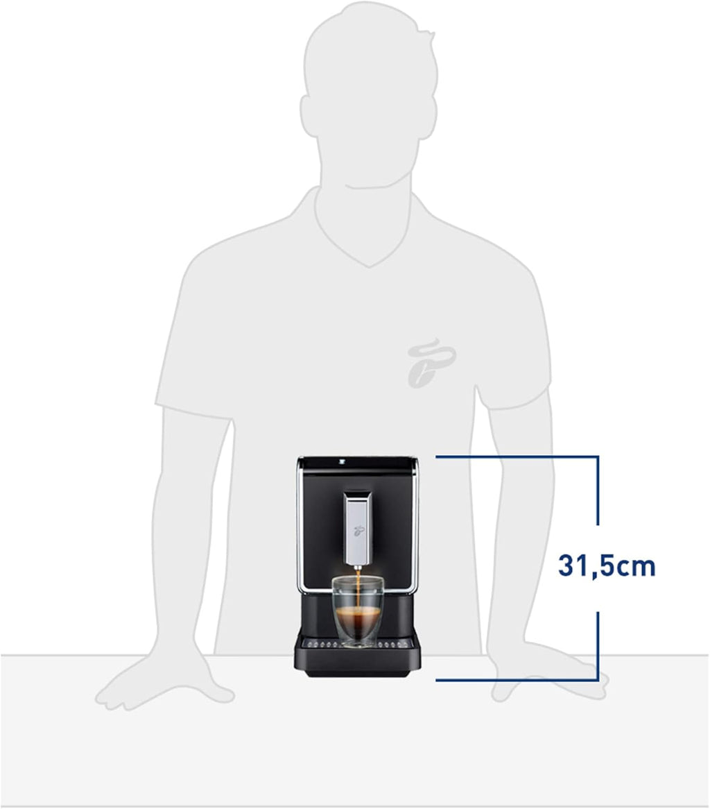 Tchibo volautomatisch koffiezetapparaat Esperto Pro met One Touch-functie voor Caffè Crema, espresso en melkspecialiteiten, antraciet
