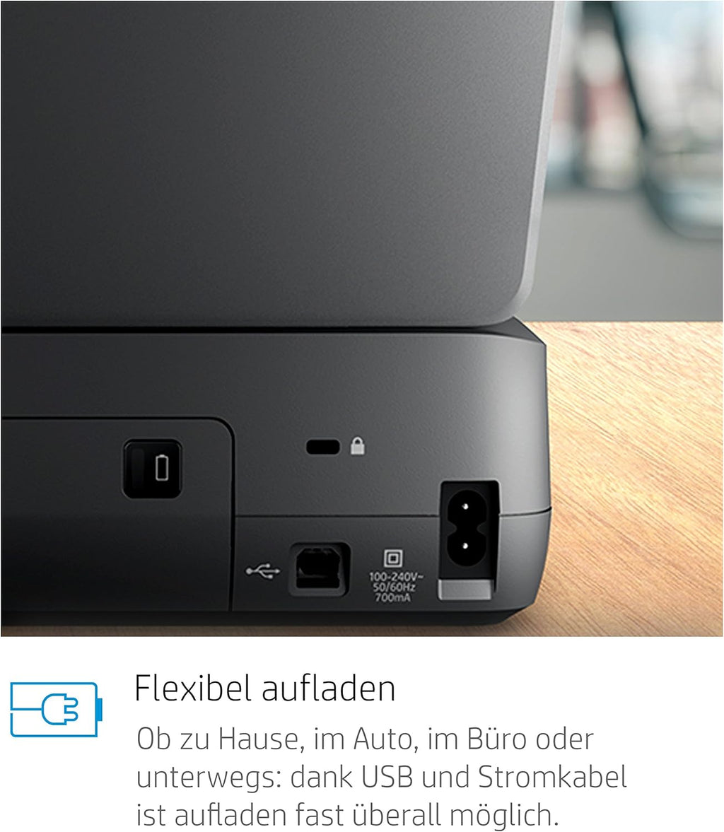 HP OfficeJet 200 Mobiele Inkjetprinter (A4, printer, wifi, HP ePrint, Airprint, USB, 4800 x 1200 dpi) zwart