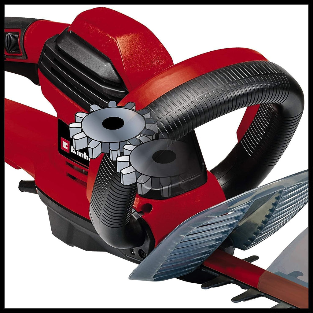 Einhell elektrische heggenschaar GE-EH 7067 (700 W, messen van geslepen en diamantgeslepen staal, metalen tandwielen, stootbescherming, incl. koker)