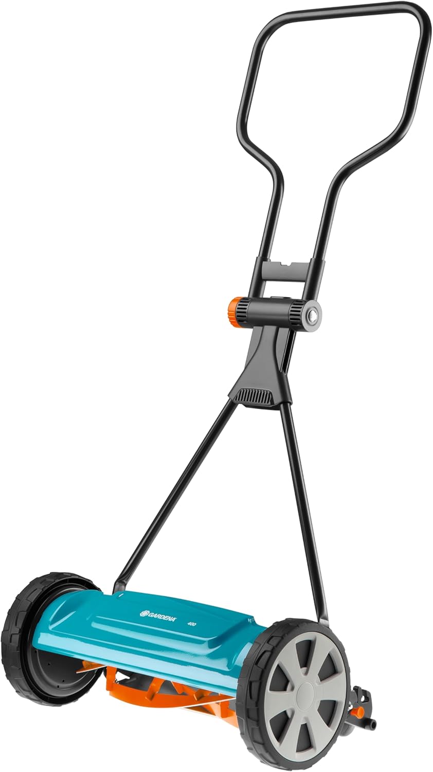 Gardena Classic Kooimaaier 400: Handgrasmaaier met 40 cm werkbreedte voor gazons tot 200 m², maaimes van kwaliteitsstaal, contactloze snijtechniek, stil en precies (4018-20)