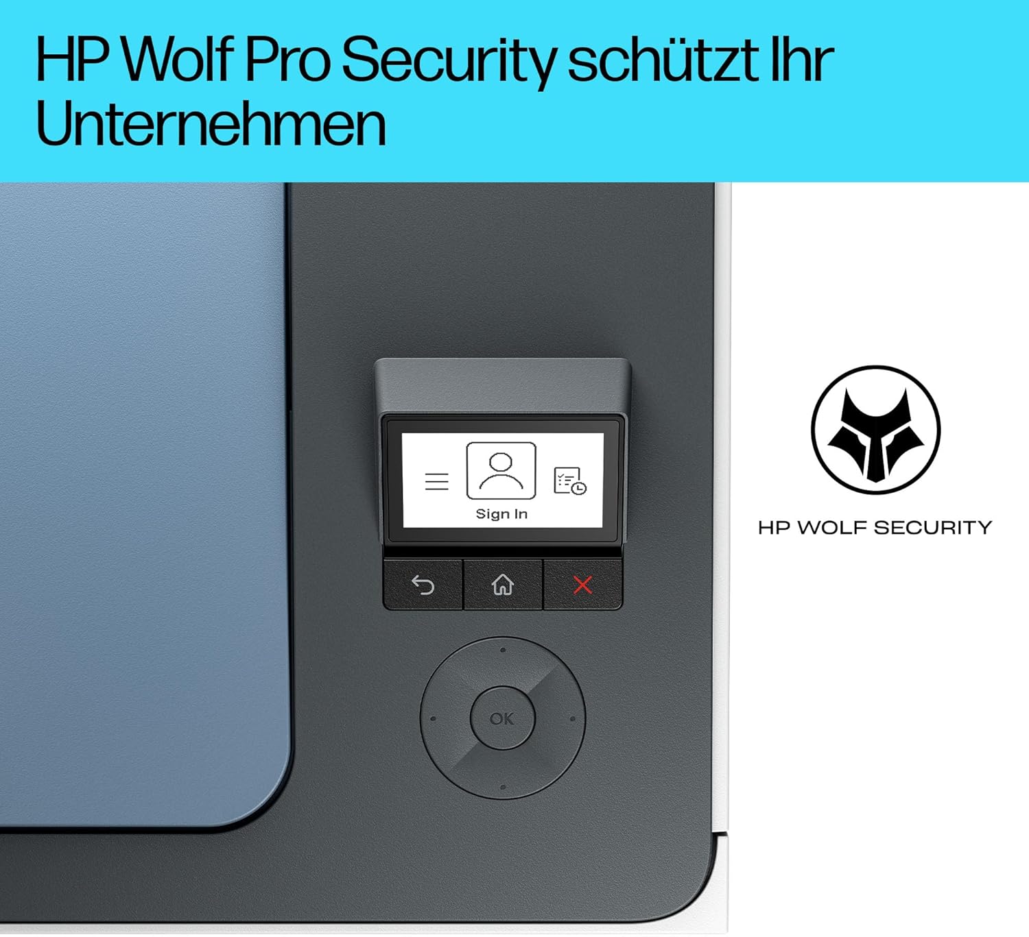HP Color LaserJet Pro MFP 3302fdwg multifunctionele kleurenlaserprinter, fax, automatisch dubbelzijdig afdrukken, touchscreen, wifi, ethernet, USB, HP Wolf Pro Security