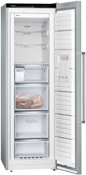Siemens GS54NAWCV iQ500 vriezer, 176 x 70 cm, 327 L, noFrost nooit meer ontdooien, bigBox ruimte voor grote diepvriesproducten, varioZone flexibele glasplateaus en laden, wit
