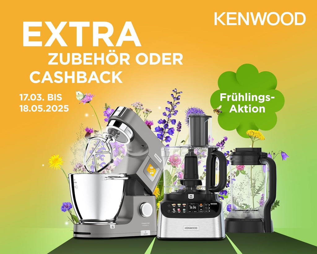 Kenwood Titanium Chef Baker KVL85.424SI Keukenmachine met geïntegreerde weegschaal, incl. 4-delige patisserie set, 7 L en 5 L mengkom, traploze snelheidsregeling, 1200 W, zilver