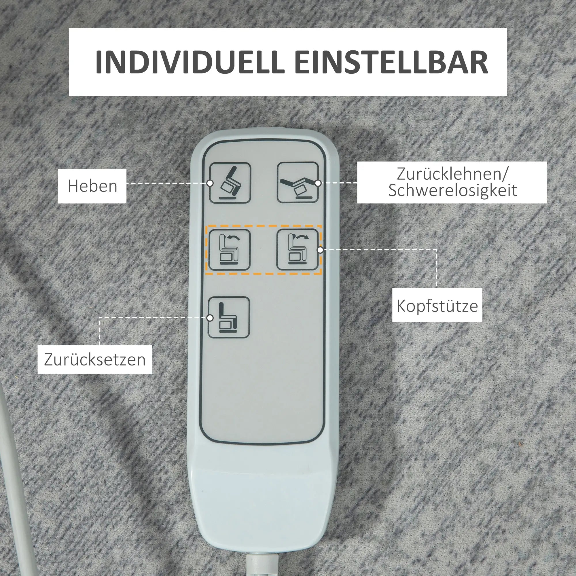 HOMCOM Sta-op stoel relaxfauteuil elektrisch met sta-ophulp