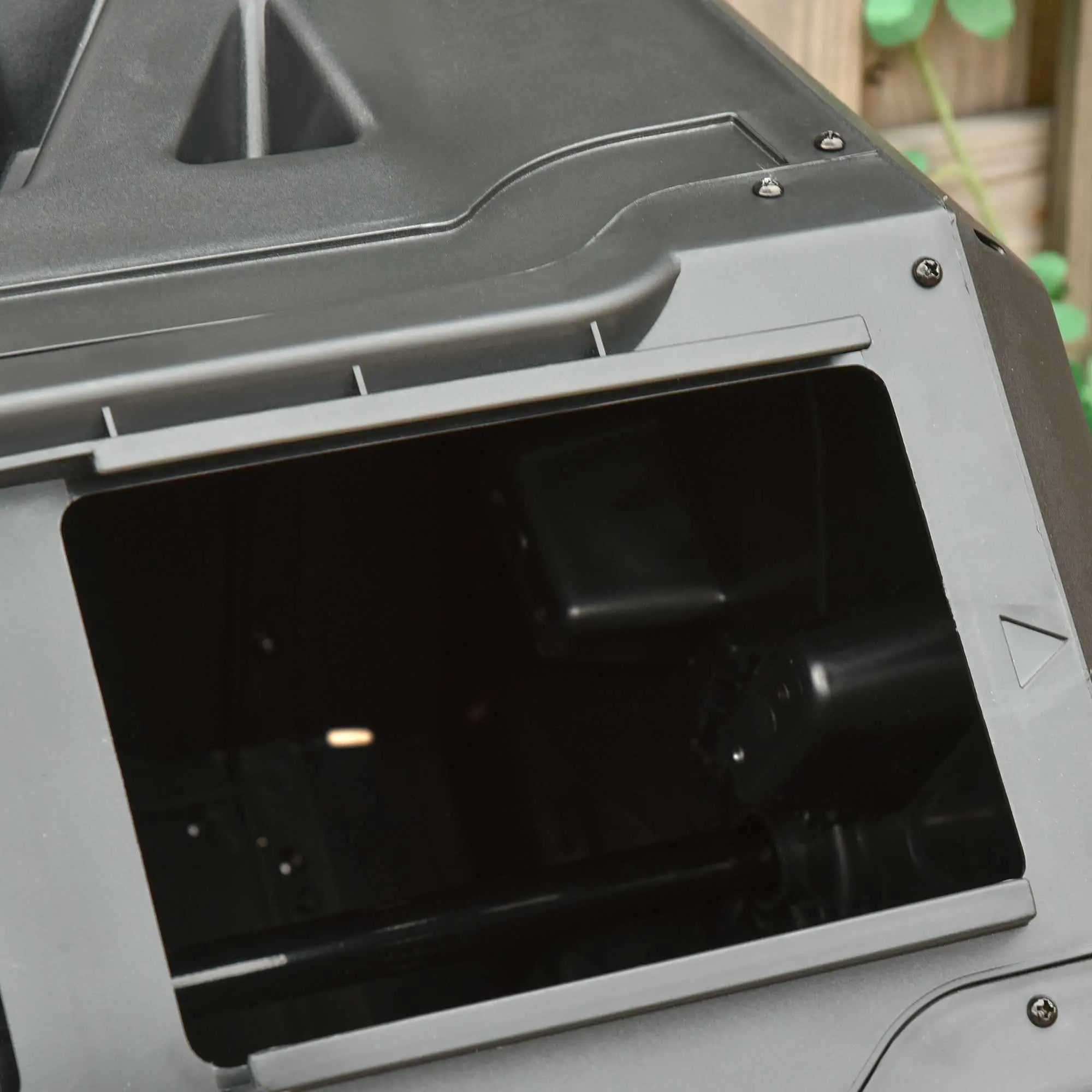 Outsunny Trommelcomposter met 2 kamers 360° draaibaar