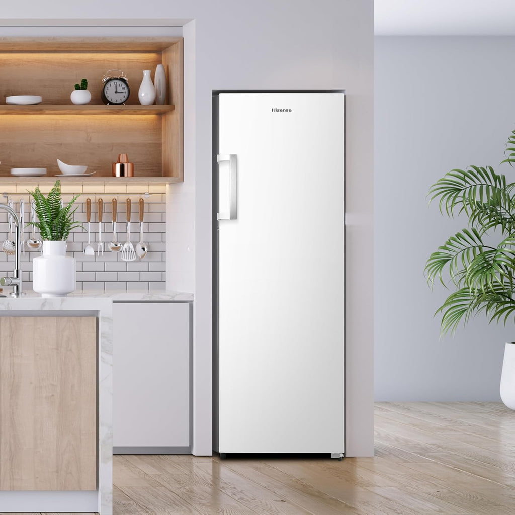 Hisense FV191N4AW2 Vriezer/ TotalNoFrost/ SuperFreeze/ Deuralarm/ Multiflow 360°/ BigBox/ 143,4 cm/ Vriesgedeelte 147 l/ 41 dB/ 205 kWh/Wit