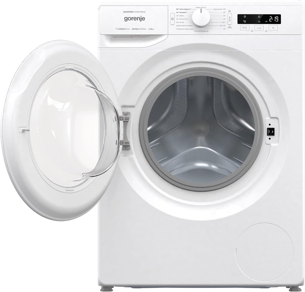 GORENJE WNPI84APS Wasmachine LED-display Inverter PowerDrive-motor AquaStop Stoomfunctie 16 programma's