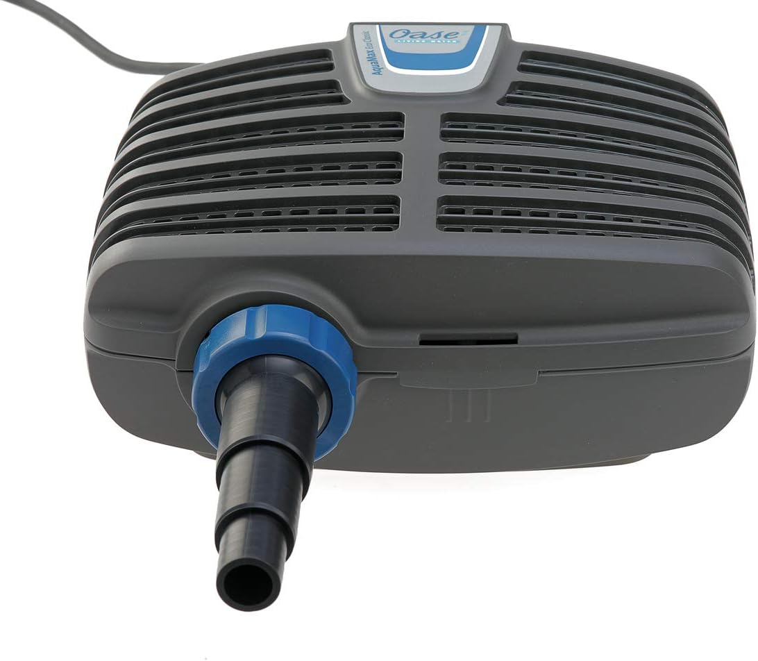 OASE 51096 Filter- en beeklooppomp AquaMax Eco Classic 5500, 5300 l/u pompcapaciteit, energiebesparende beeklooppomp, vijverpomp, filter, pomp, beekloop, donkergrijs